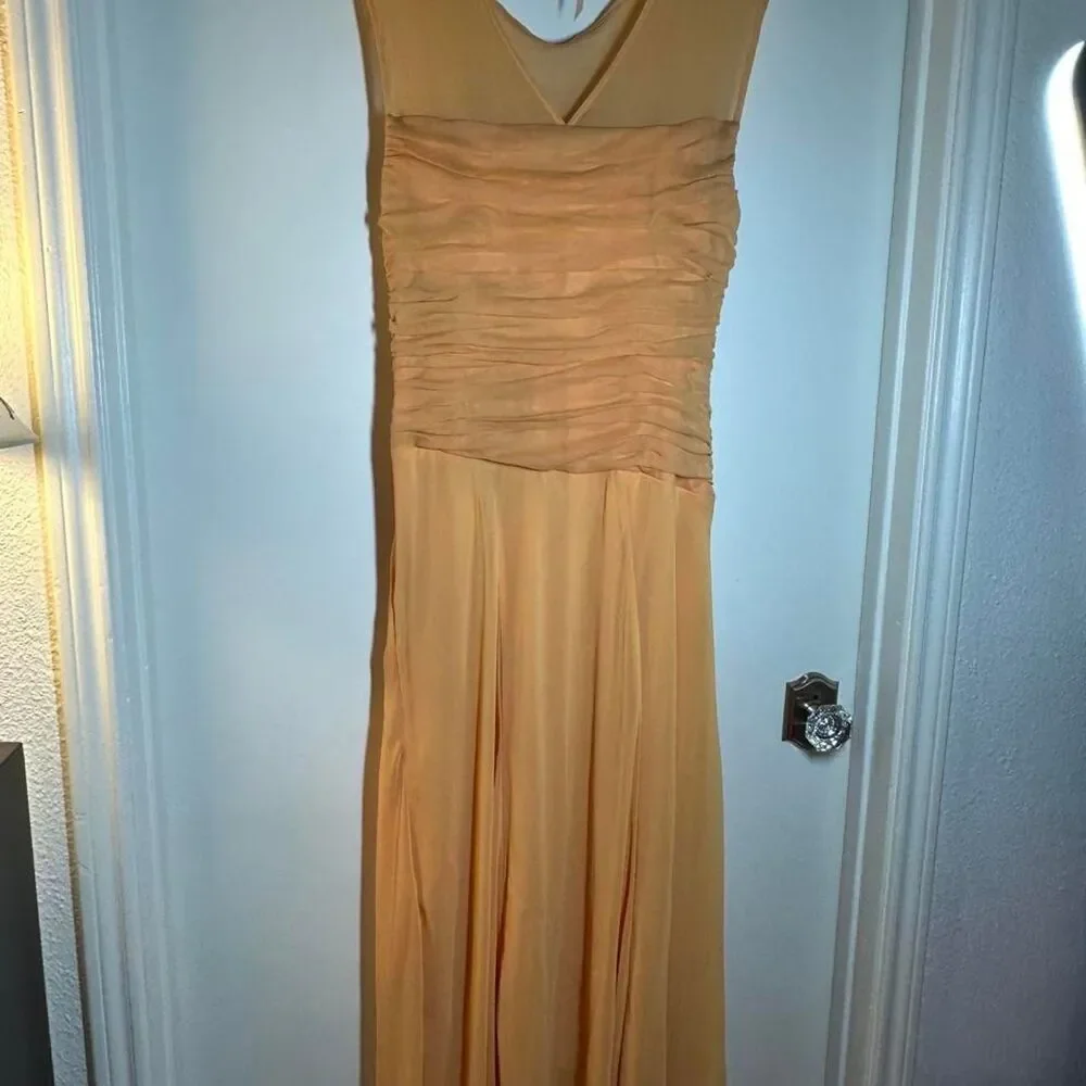 Unbranded Women's Orange and Yellow Dress